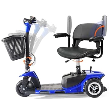 folding 3 wheel mobility scooter