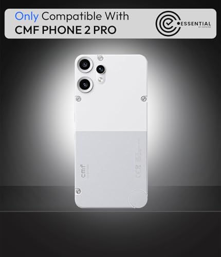 Image of KAPAVER Essential Back Cover Case Compatible with CMF Phone 2 Pro - Black (PC+TPU) (CMF Phone 2 Pro - Black)