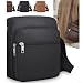 Imagen de Durable PU Cuero Crossbody Bolsa Hombres Múltiples Bolsillos