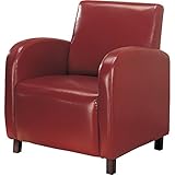 Coaster 900335 Vinyl Accent Chair, Red