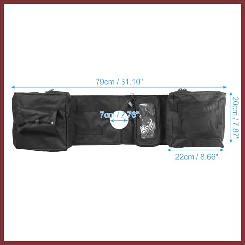 Bolsa Alforja para ATV UTV 31x8x3 cm Negra 600D Oxford miniatura 3