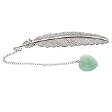 SHINEOFI Feder-lesezeichen Mit Ketten-anhänger Retro-design Zum Markieren Von Leseorten Filigranes Lesemarke Aus Metall Exquisites Lesemerk-ornament Für Bücher