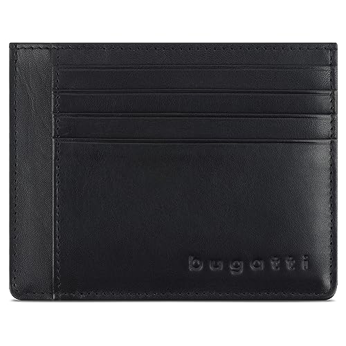 Porte-Cartes RFID bugatti Primo en Cuir Noir pour Homme