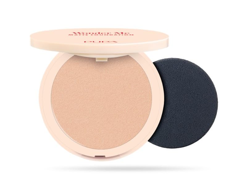 Pupa Wonder Me Matt Foundation, Fondotinta in polvere effetto matte 020 Neutral Beige gr.9