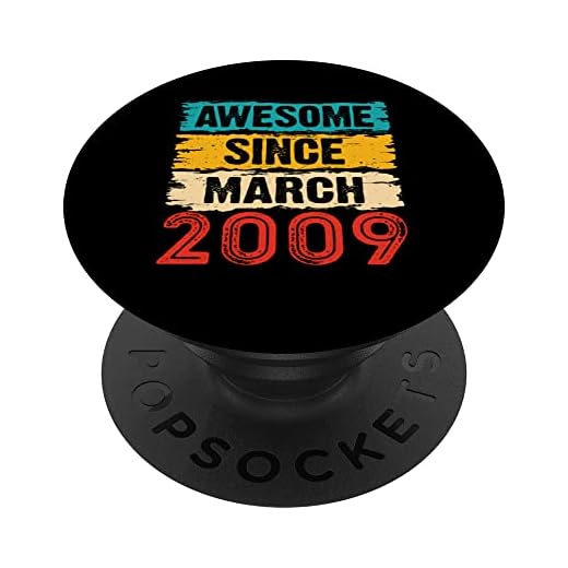 Regalos de 14 años de edad impresionante desde marzo de 2009 para 14 cumpleaños PopSockets PopGrip Intercambiable