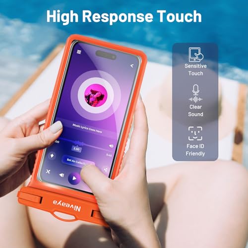Niveaya WPC02163-3030B Waterproof Phone Pouch, Waterproof Phone Case Compatible For Iphone 15 14 13 12 Pro Max Up To 7", Ipx8 Cellphone Kayak Accessories thumb #5