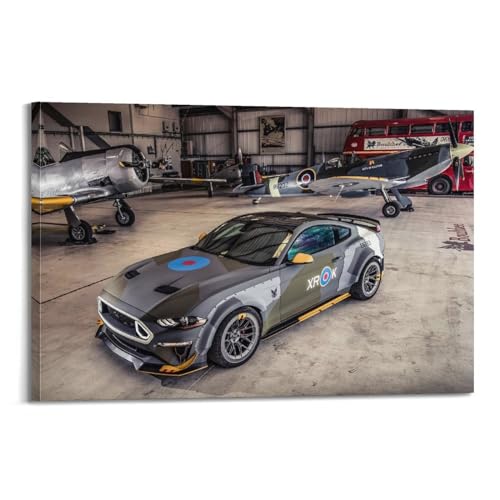 Poster Mustang pour relooker une chambre d'ado avec une voiture