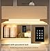 Smart Wireless Charging Nightstand with Password Lock, Modern Floating Night Stand, Smart LED Bedside Table with Storage Drawers for Bedroom Living Room (Color : White, Size : 15.7x15.7x18.9in)