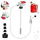 Kraftstoffpumpe Automatische Abschaltung – Tragbare 12V/USB-C Umfüllpumpe für Benzin, Diesel, Kerosin (12L/Min) mit 52 Zoll Schlauch, 4 Adaptern & Hands-Free Funktion – Ideal für Auto, Boot, Generator