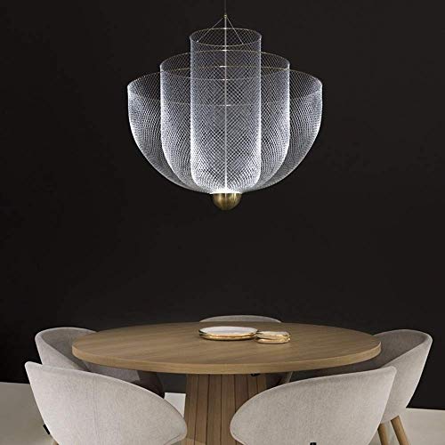 Plafonnier géométrique en maille pour salon et salle à manger moderne
