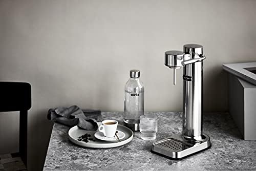 Bild 3 - Aarke Carbonator 3, Wassersprudler aus Edelstahl im modernen Edelstahl Finish mit 2x BPA-freier 1L PET-Flasche, Sprudelwasserbereiter für Leitungswasser, kompatibel mit 60L CO2-Zylindern