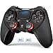 TERIOS Controller für PS-4, Kabelloser Controller, Kompatibel mit Pro & Slim - inkl eingebautem Lautsprecher und Stereo-Headset-Buchse, Multiouch-Pad, schwarz…