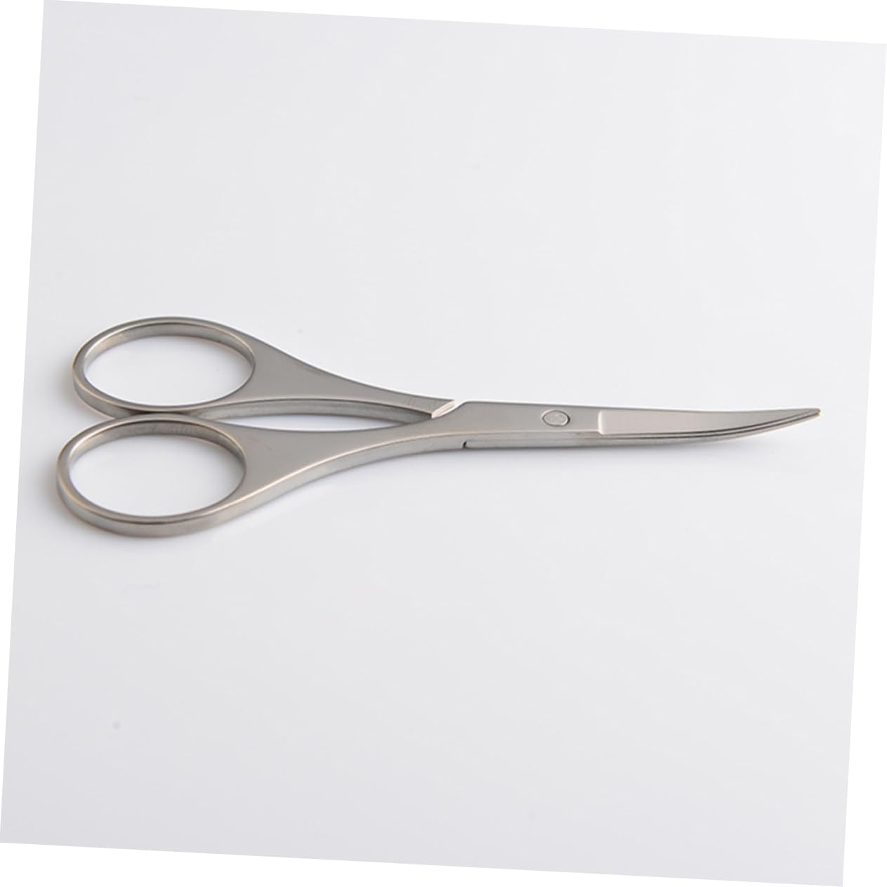 Tijeras Inoxidable Nasal Cejas y Vello para Seguridad de Acero | Puntas Redondeadas, Hojas Precisas, Agarre Fácil Acabado Plata, Recorte para Vello de Oreja