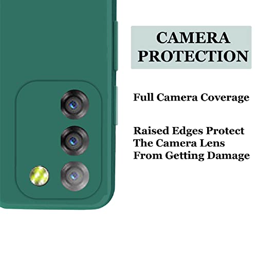 Image of A rtistque Liquid Silicone Back Cover Case for Infinix Smart 5 Matte Shockproof TPU Soft Flexible with Camera Protection - Green