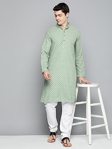 Jompers Men's Embroidered Chikankari and Kurtas Sequence
