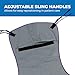 Patient Aid Full Body Solid Fabric Lift Sling - Soft Padded Polyester Weave - Comfy and Safe Lifting for The Elderly, Bariatric, and Non-Weight-Bearing - Large, 450lb. Maximum Carrying Capacity