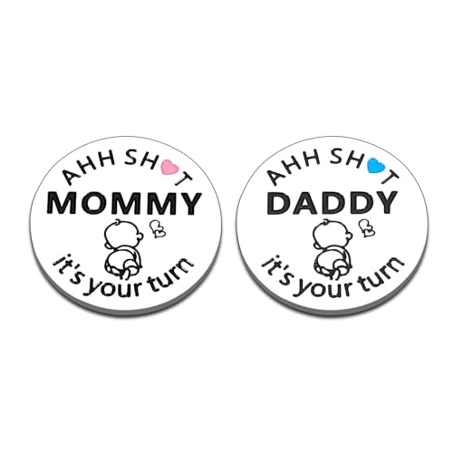 Baby Decision Coin for New Mom Dad Baby Pregnancy Gifts Parent to Be Gifts for Women Men Valentines Day Gifts for Birthday Gift for Newborn Boy Girl First Time Fathers Mothers Day Gift Double-Sided