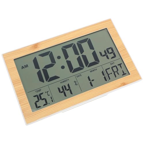 Horloge numérique murale à grands chiffres pour voir l'heure et la température