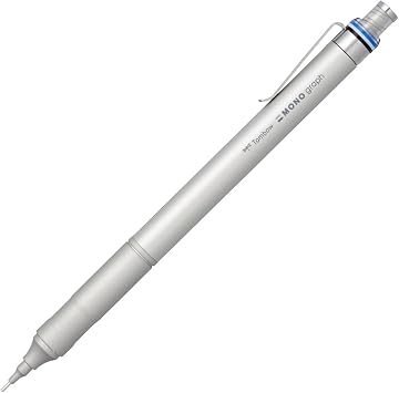 Tombow Mechanical Pencil 0.5mm MONO Monograph Fine Wide VisionLow Center of Gravity Silver DPA-112A