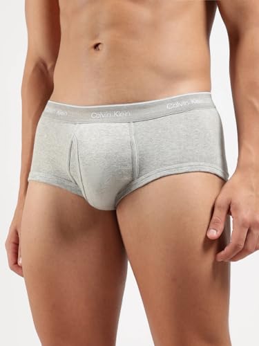 Image of Calvin Klein Underwear Multi Solid Mid Rise Briefs - Pack of 5