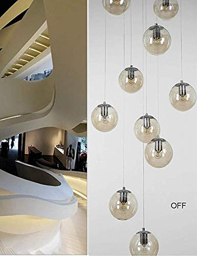 BDS lighting Lampadari Scala Multi-Sfere di Vetro