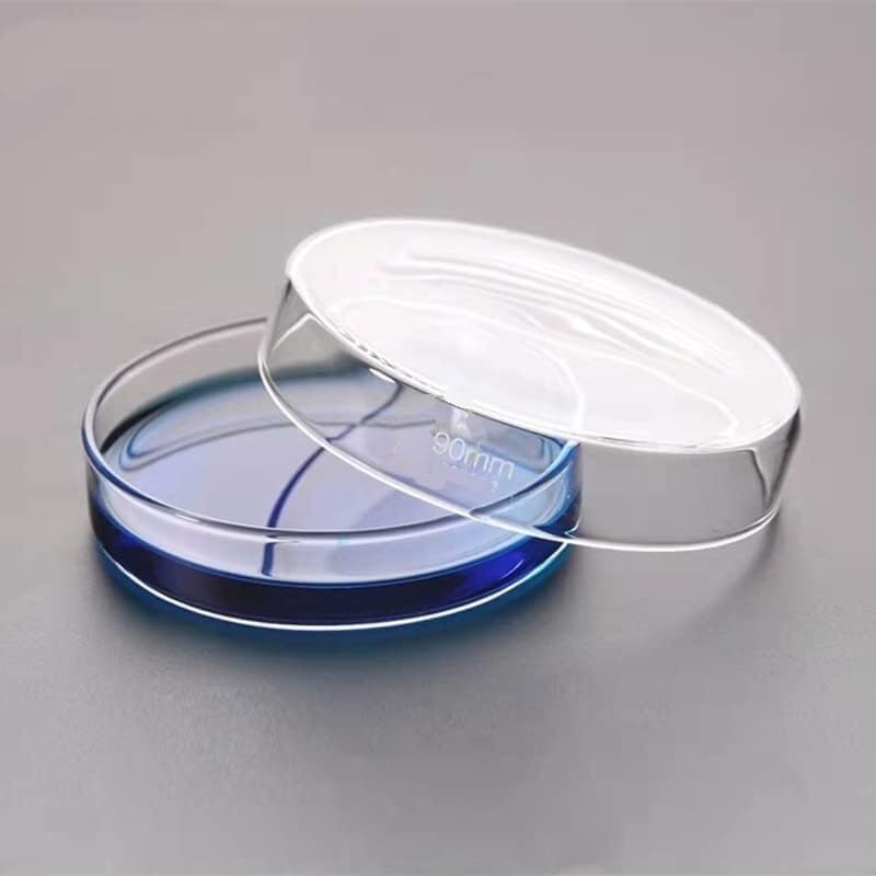 Klare Glas-Petrischalen mit Deckel, Mikroorganismen-Zellen, klare sterile chemische Instrumente, Direktversand-Petrischalen (Größe: 60 mm, 10 Stück)(75mm 10pcs)