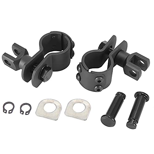 F FIERCE CYCLE 1 Pair Motorcycle Foot Pegs Motorbike Highway Foot Rest 1\" 1-1/4\" 1-1/3\" - Thumbnail 4