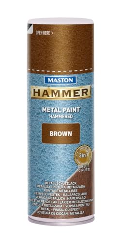 Maston Spray Paint Hammer Hammered Brown 400ml