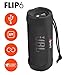 JBL FLIP 6 Waterproof Portable Speaker Bundle with gSport Silicone Sleeve (Black)