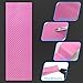 Lypumso Auto Emblem Vinyl Wrap Kit, 6PCS Pink Carbon Fiber Compatible with Chevy Bowtie Logo Stickers, Cut Your-Own Universal Vehicle Emblem Overlay DIY Decals (12Inches x 4Inches)