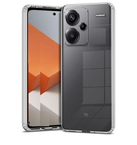 Image of COVERBLACK Flexible Rubber Case Back Cover for Compatible Model with Mi Redmi Note 13 Pro Plus 5G - Transparent