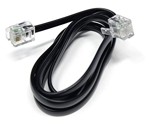 DRUT 1m RJ11 to RJ11 Telephone Landline Cable ADSL (6P4C) Flat Lead High Speed BT Internet Broadband Male to Male Router - Image 4