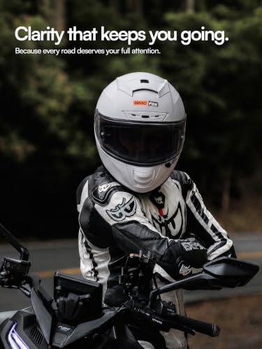 Image of HEADFOX H4 BRO1 Bluetooth Helmet for Men | DOT Certified Full Face Bike Helmet with Strap-On Bluetooth | Calls, Music, Voice Assistant | Matte & Glossy