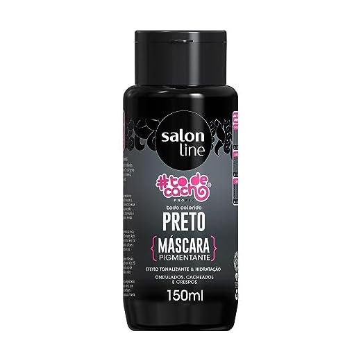 Máscara Pigmentante Salon Line To De Cacho Preto 150ml