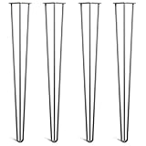 CONÇU POUR LES CRÉATEURS : Pensés spécialement pour les bricoleurs, makers et professionnels, ces pieds hairpin apportent à la fois stabilité et style moderne mid-century à tous vos projets de mobilier.
