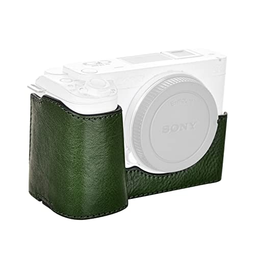MUZIRI KINOKOO Sony ZV-E1 Case, Genuine Real Leather Half Case for Sony ZV-E1/ZVE1 Camera