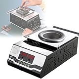 XCSCUK Lötbad, tragbarer elektrischer Schmelztiegel, Temperatur 0℃-600℃, für Elektronikwerkstätten, Labore, zum Löten, Reparieren (500w)