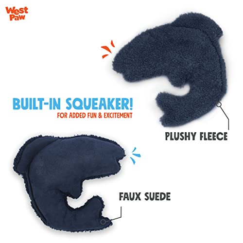 West Paw Big Sky Trout Squeaky Plush Dog Toy – Soft Toys For Dogs, Puppies – Machine Washable, Durable Fabric – Designed For Moderate Pet Play – Midnight #TOP3
