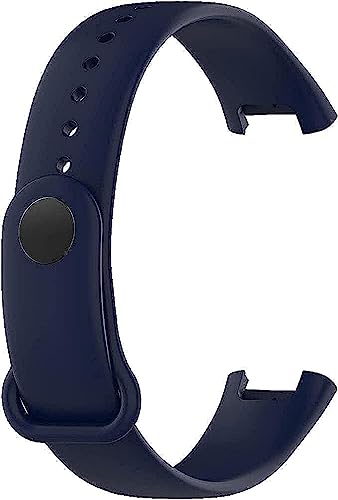 Image of Tiwkka for Redmi Smart Band Pro Breathable Silicone Material Strap for Men & Women Silicone Waterproof Replacement Watch Straps (NavyBlue & Black)