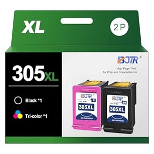 BJTR 305 ink cartridges black and colour Replacement for HP 305XL Printer ink Cartridge 305XL Ink Cartridges for Envy 6000 6010 6020 6032 Pro 6420 6430 DeskJet 2700 2710 2720 2724 Plus 4100 4120 4130