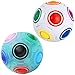 Produktbild KidsPark 2 Stück Magic Ball Regenbogen Ball Zauberwürfel 3D Puzzle Ball Speed Cube Würfel Regenbogenball Toy Pädagogische Spielzeug Weiß + Leuchtend