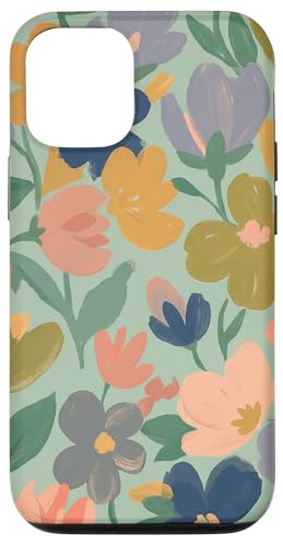 �J���t���Ŗ��ȉԕ��̃K�[�f���f�U�C���B �X�}�z�P�[�X iPhone 12/12 Pro �p