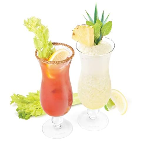 Final Touch Hurricane Cocktail Glasses Set of 2 Cover