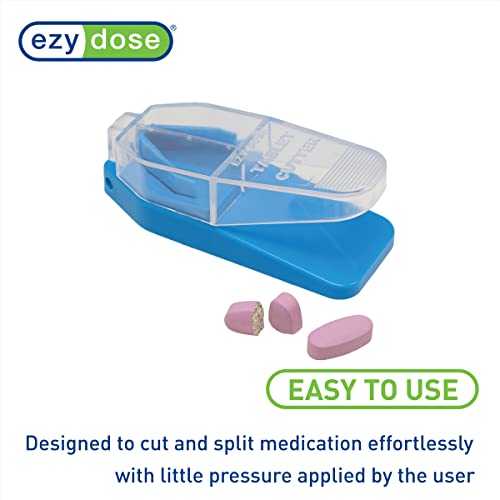 Ezy Dose Pill Cutter And Splitter Cuts Pills, Vitamins, Tablets Stainless Steel Blade Travel Sized Colors May Vary, 1 Count (Pack Of 1) (67015) #TOP1