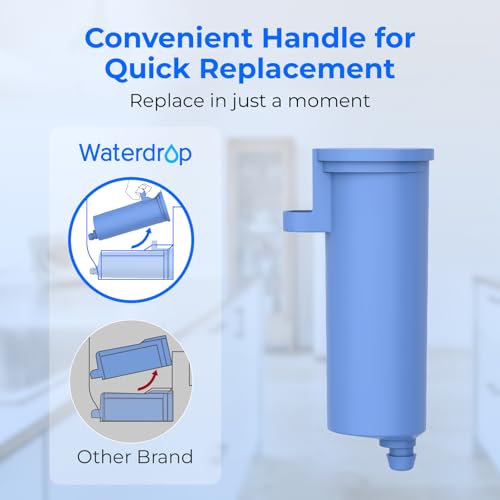 Image of Waterdrop C33 Ice Maker Water Filter, Replacement for GE Profile Opal Nugget Ice Maker Water Filter, Scale Inhibiting, with Ring Pull, BPA-Free, 3 Pack