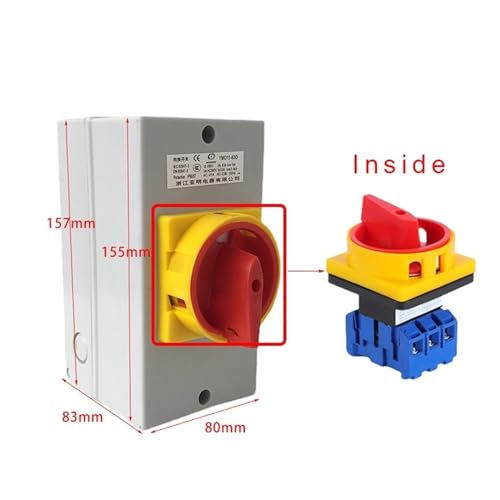 Interrupteur sectionneur cadenassable YMD11-63D tripolaire étanche IP65 63 ampères - 3