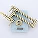 RANDOM Brushed Gold Pot Filler Over Stove Faucet Brass Wall Mount Folding Kitchen Sink Faucet Double Joint Swing Arms.RD-81916-BG