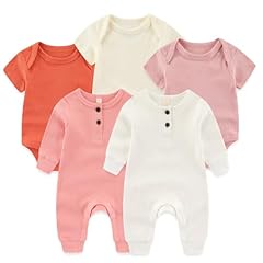 5-piece Romper White/Gray Blue/Turtle