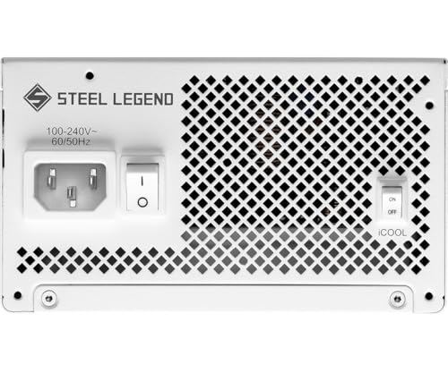 Image of ASRock Steel Legend White Edition SL-850GW 850W ATX 3.1 PCle 5.1 Full Modular 10 Years Warranty 135 mm FDB Fan iCOOL Intelligent Power Supply 80 Plus Gold Cybenetics Platinum 12V-2x6 Cable