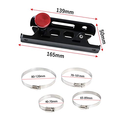 MFC New Multi-purpose Aluminum Adjustable Fire Extinguisher Holder Mount with 8 Clamps(4 pcs extra adjustable rings for spare using) Fit for Jeep Wrangler UTV Polaris RZR Ranger